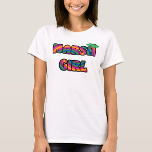 T-shirts menina do pântano