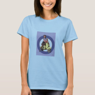 T-shirts menina do patinete