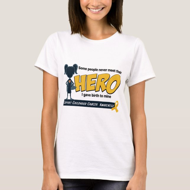 T-shirts Menina do super-herói (Frente)