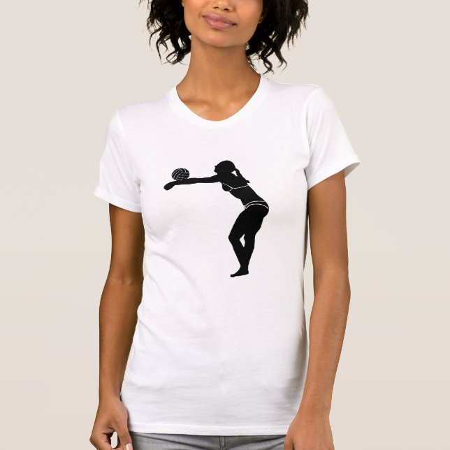 T-shirts Menina do voleibol II (Frente)