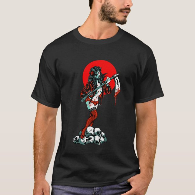 T-shirts Menina do zombi (Frente)
