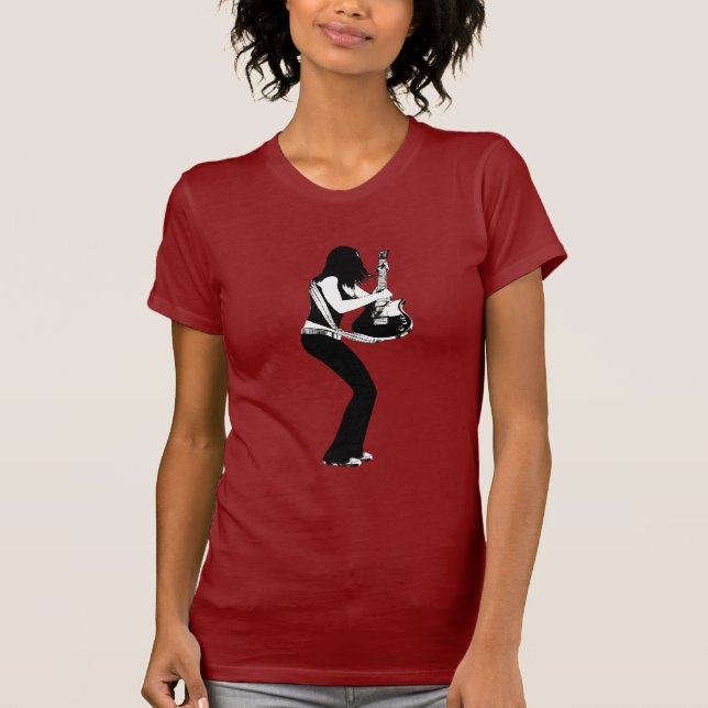 T-shirts Menina e guitarra (Frente)