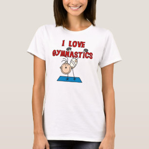 T-shirts Menina Eu Amo Ginástica