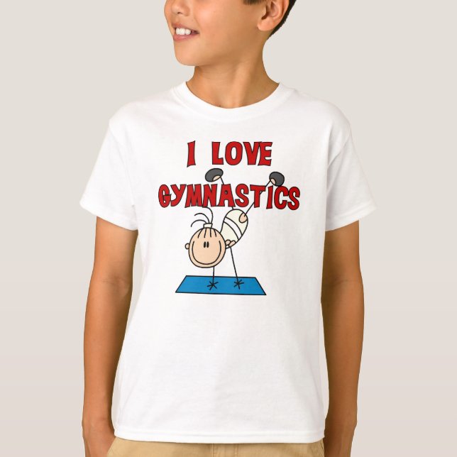 T-shirts Menina Eu Amo Ginástica (Frente)