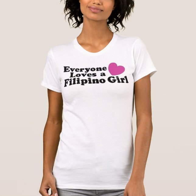 T-shirts Menina filipina (Frente)