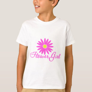 T-shirts Menina Flor Margarida/ Rosa