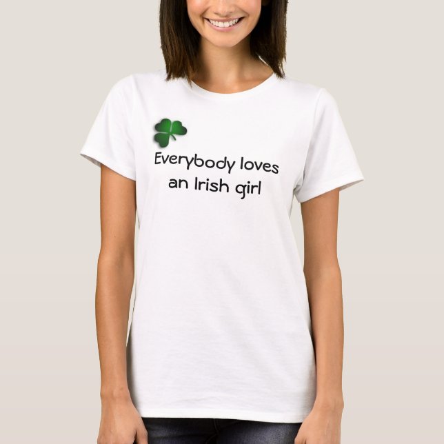 T-shirts Menina irlandesa (Frente)