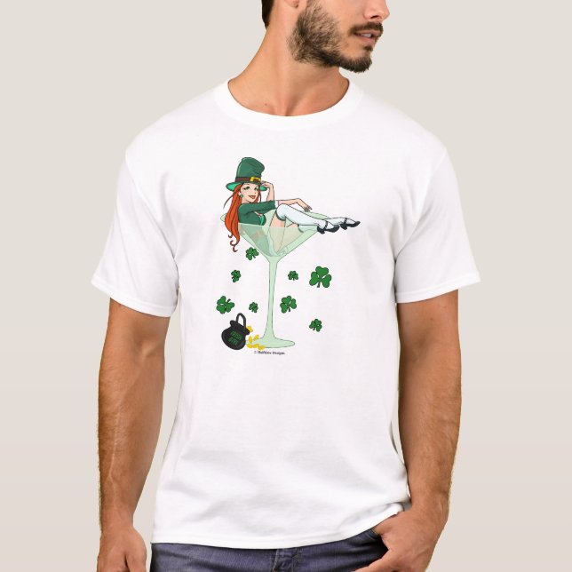 T-shirts Menina irlandesa Martini (Frente)