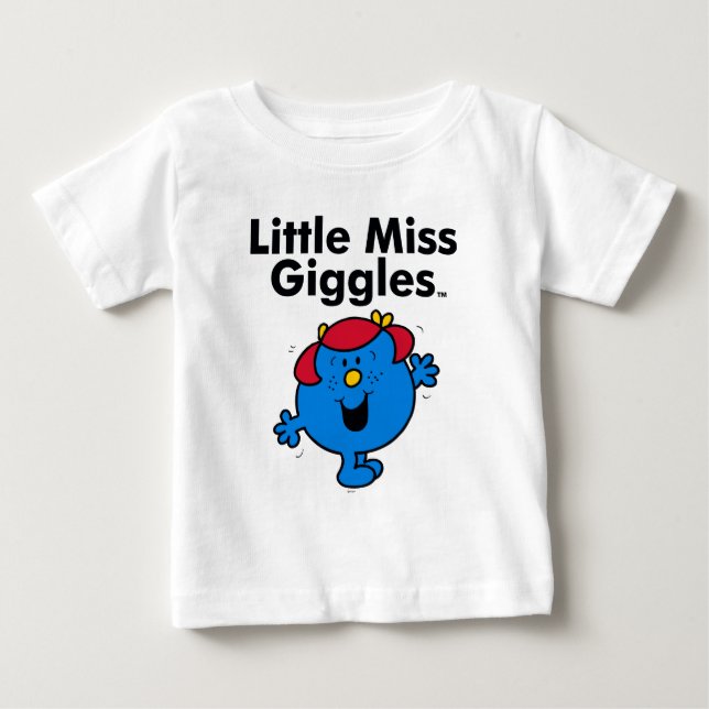T-shirts Menina | Pequena Senhorita Giggles Gosta De Rir (Frente)