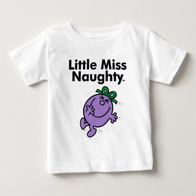 T-shirts Menina | Pequena Senhorita Naughty é Tão Nojenta (Frente)