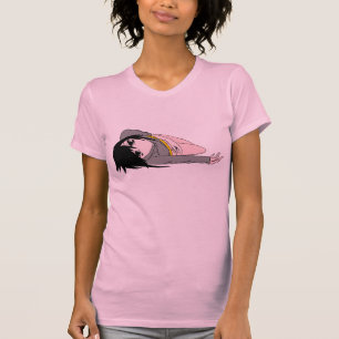 T-SHIRTS MENINA SONOLENTO DE MANGA