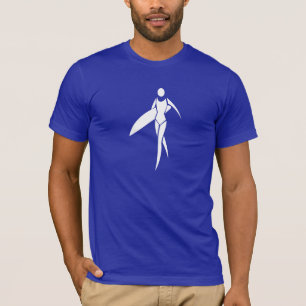 T-shirts Menina surfando azul