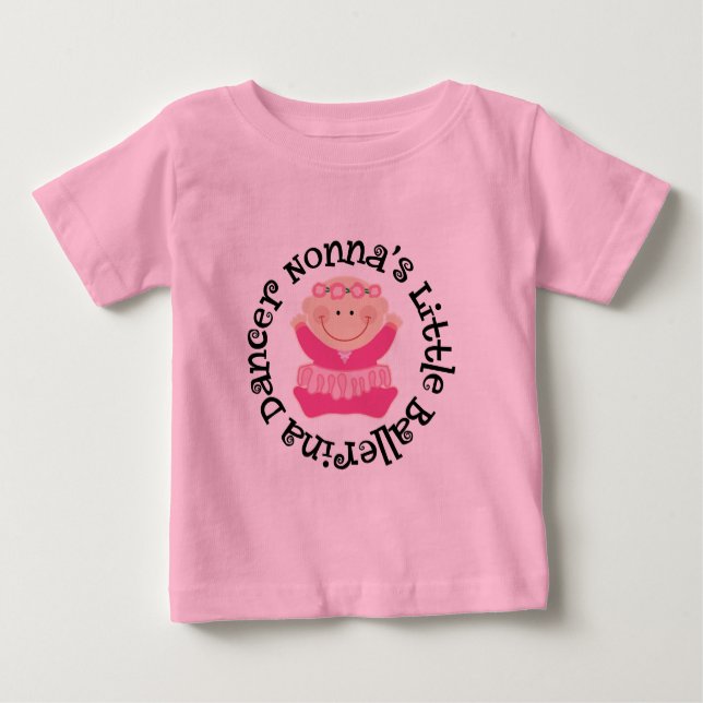 T-shirts Meninas Ballerinas da Nonna Tutu Tee (Frente)
