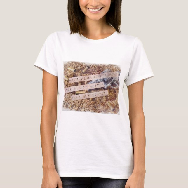 T-shirts Meninas com armas (Frente)