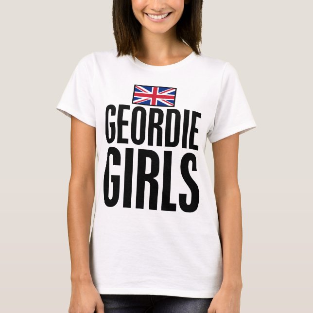T-shirts Meninas de Geordie (Frente)