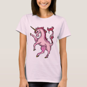 T-shirts Meninas de unicórnio rosa