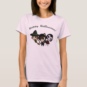 T-shirts Meninas do Dia das Bruxas