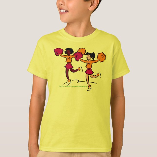 T-shirts "Meninas Encantadoras Rah Rah Rah Rah!" (Frente)