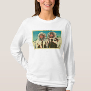 T-shirts Meninas Eskimo nativas em AlaskaState