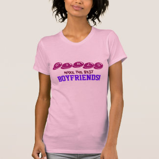 T-shirts Meninas fazem as melhores namorados! Engraçado Cot