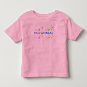 T-shirts Meninas só querem ter Calçados