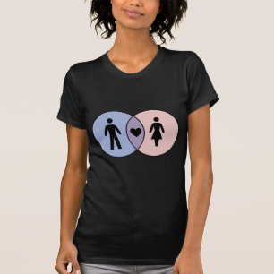 T-shirts Menino do diagrama de Venn + Menina
