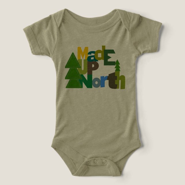 T-shirts Menino do Michigan Made UpNorth (Design frontal)