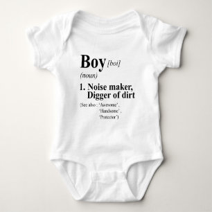 T-shirts Menino Engraçado Significa Estilo De Dicionário