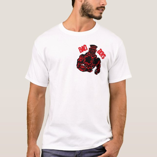 T-shirts Meninos maus vermelhos (Frente)