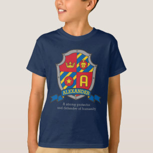 T-shirts Meninos nome de Alexander & protetor dos