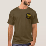 T-shirts Menorah Flame<br><div class="desc">Uma renderização digital da menorah judaica de sete ramificações (hebraico: מְ נ וֹ ה ‎). A menorah de sete ramificações, usada no santuário portátil montado por Moisés na selva e, mais tarde, no Templo em Jerusalém, tem sido símbolo do judaísmo desde a Antiguidade e é o emblema no casaco de...</div>