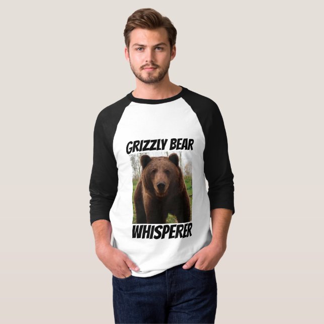 T-SHIRTS MENS GRIZZZLY BEAR WHISPERER (Frente Completa)