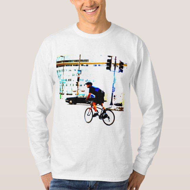 T-shirts Mensageiro da bicicleta (Frente)