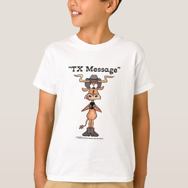 T-shirts Mensagem TX Longhorn (Frente)