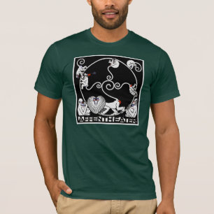 T-shirts Men'sT-Camisa: Jugendstil - Affentheater