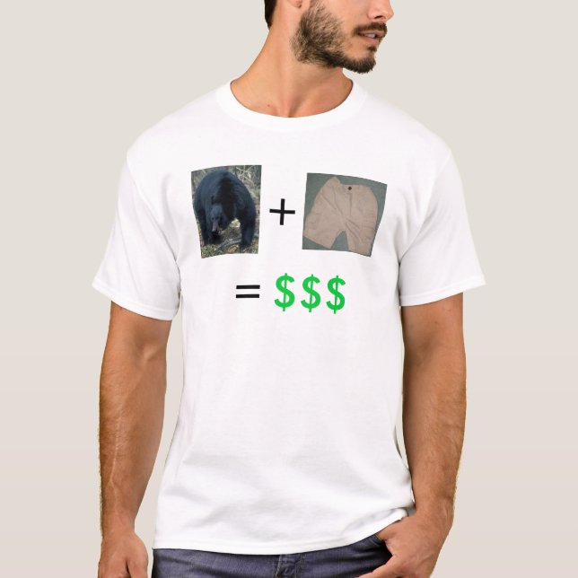 T-shirts Mercado de urso + Shorting = lucro (Frente)