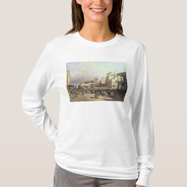 T-shirts Mercado em Nishny, Novgorod, 1872 (Frente)