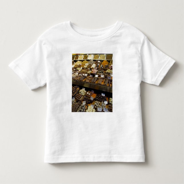 T-shirts Mercat de Sant Josep, um doce de chocolate (Frente)