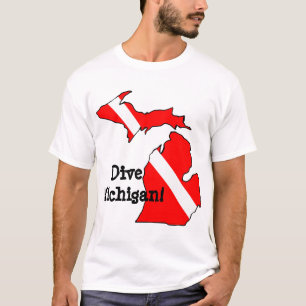 T-shirts Mergulho Michigan!