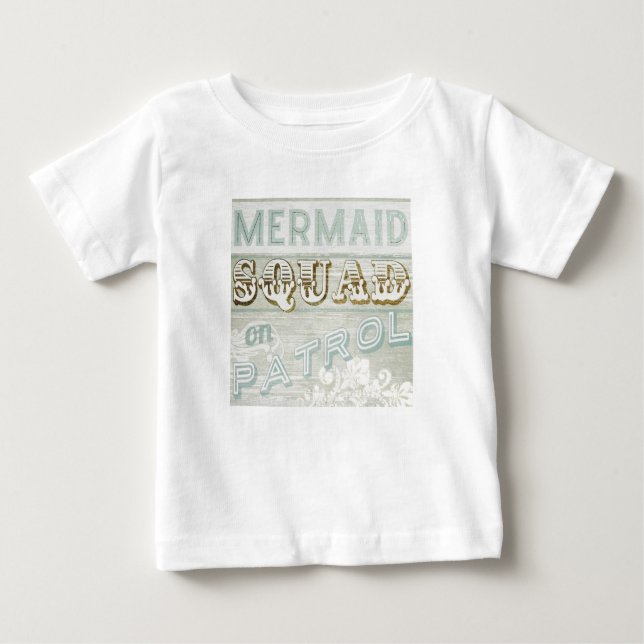 T-shirts Mermaid Squad sobre Patrulha (Frente)