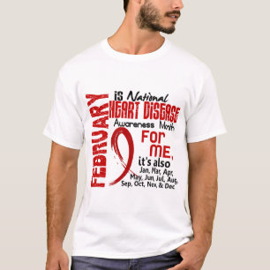 T-shirts Mês da consciência da doença cardíaca cada mê