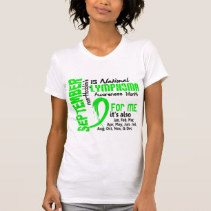 T-shirts Mês da consciência do linfoma Non-Hodgkin para m