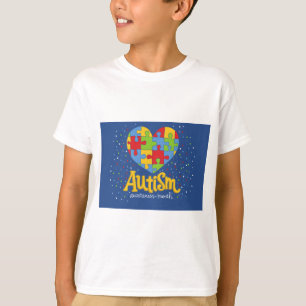 T-shirts mês de conscientização sobre autismo
