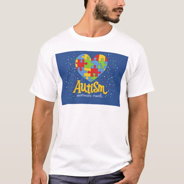 T-shirts mês de conscientização sobre autismo (Frente)