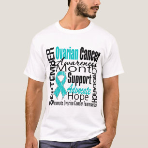 T-shirts Mês v1 da consciência do câncer de ovário