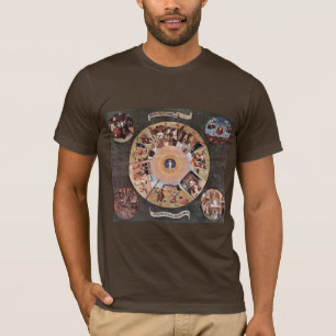 T-shirts Mesa dos pecados mortais., por Hieronymus Bosch (B