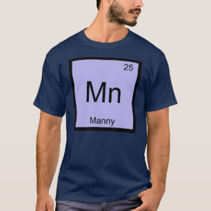 T-shirts Mesa Periódica do Elemento de Química do Nome Ma