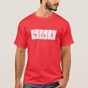T-shirts Mesa periódica dos TaCoS