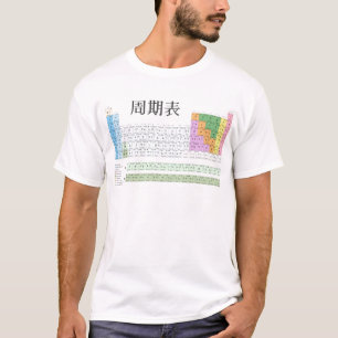 T-shirts Mesa periódica japonesa