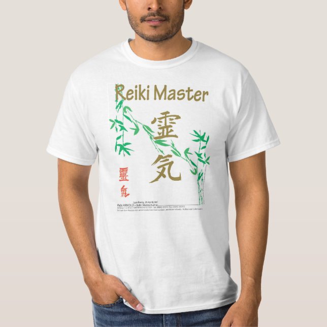 T-shirts Mestre de Reiki (Frente)